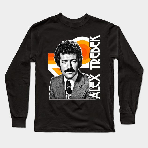 Alex Trebek - This is Jeopardy! - Retro Tribute Long Sleeve T-Shirt by darklordpug